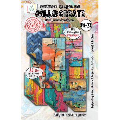 Aall and Create Timber Tints Designpapier - Bright & Broken