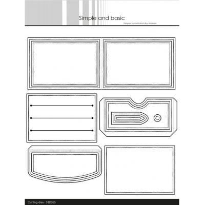 Simple and Basic Cutting Dies - Wallet