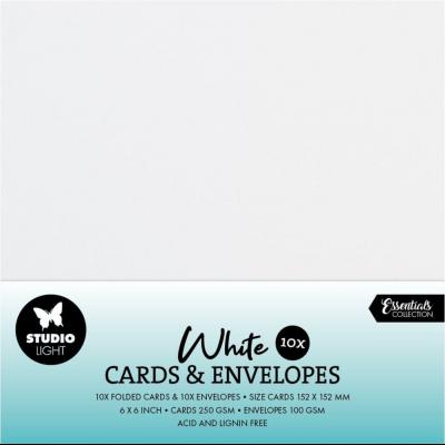 StudioLight Cards & Envelopes 6 x 6 Inch - White