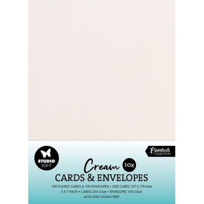 StudioLight Cards & Envelopes 5 x 7 Inch - Cream