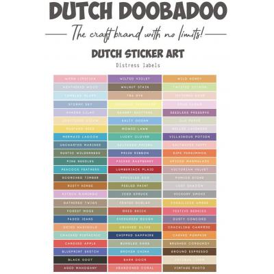 Dutch Doobadoo Sticker - Distress Labels