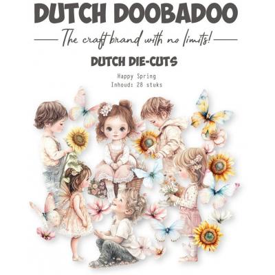 Dutch Doobadoo Spring - Happy Die Cuts