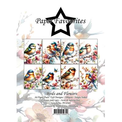 Paper Favourites Paper Pad - Birds and Flowers