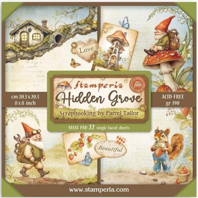 Stamperia Paper Pack Hidden Grove - Maxi Backgrounds Selection