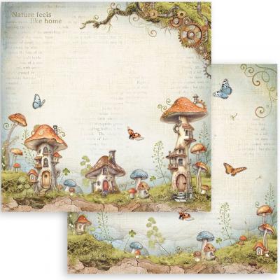 Stamperia Hidden Grove - Mushroom Houses