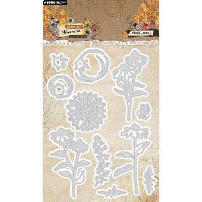 Studio Light Hazel Eaton Sweet Bee Memories Cutting Die - Floral Bits