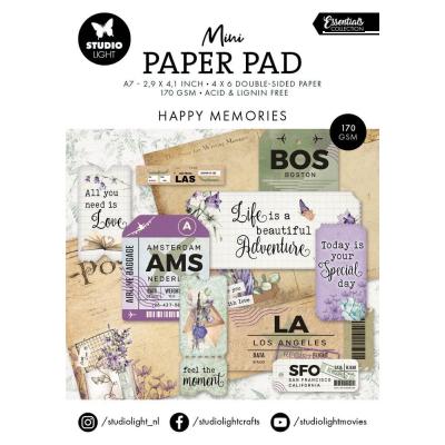 Studio Light Essentials Mini Paper Pad - Happy Memories