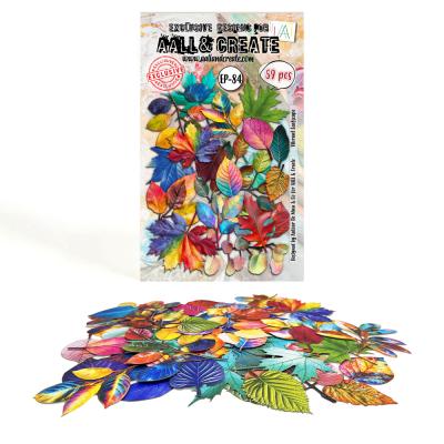 Aall and Create Timeless Foliage Ephemera Die-Cuts - Vibrant Leafscape