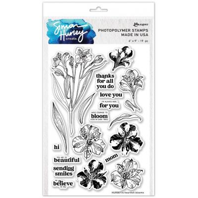 Ranger Simon Hurley Create. Stempel - Heartfelt Blooms