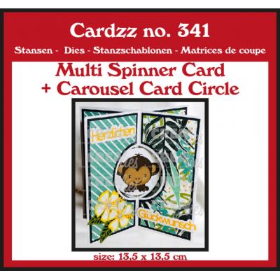 Crealies Cutting Dies - Multi Spinner + Carousel Card Circle
