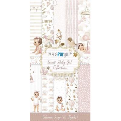 Papers For You Sweet Baby Girl - Slim Scrap Paper Pack