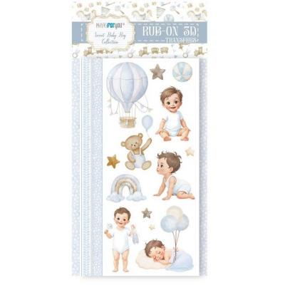 Papers For You Sweet Baby Boy - Rub On 3D Transfers