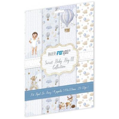 Papers For You Sweet Baby Boy - Rice Paper Kit III
