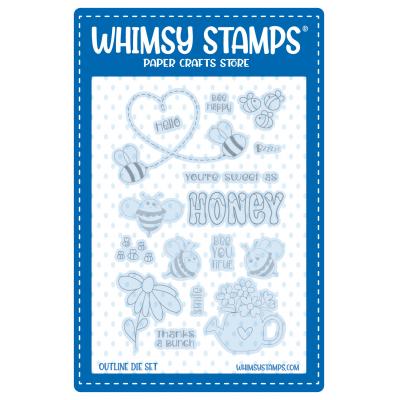 Whimsy Stamps Outline Die Set - BeeYOUtiful