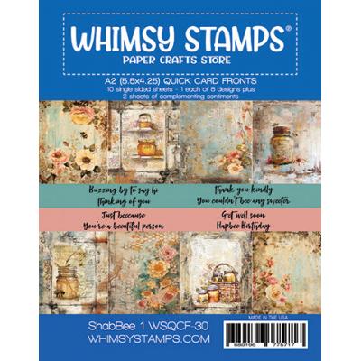 Whimsy Stamps Quick Card Fronts - ShabBEE 1