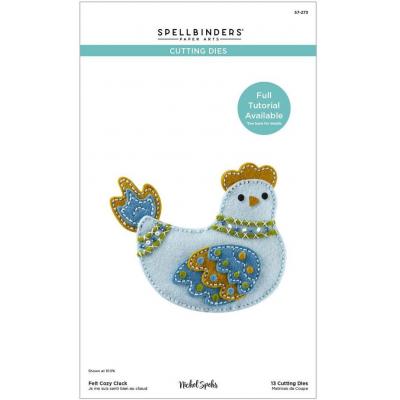 Spellbinders Paper Arts Etched Dies - Felt Cozy Cluck