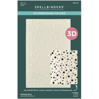 Spellbinders Paper Arts Embossing Folder - Wishing Stars