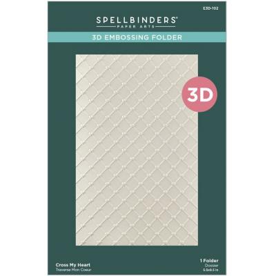 Spellbinders Paper Arts Embossing Folder - Cross My Heart