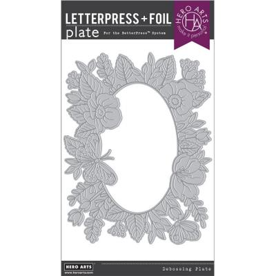Hero Arts BetterPress & Foil Plates - Floral Frame