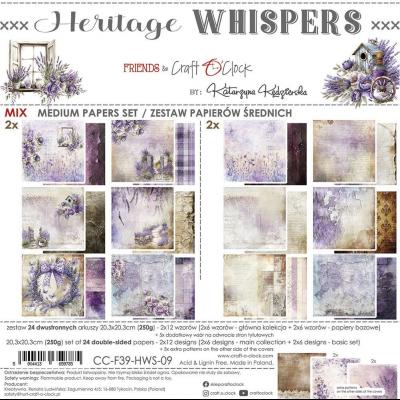 Craft O'Clock Heritage Whispers - Medium Papers Set