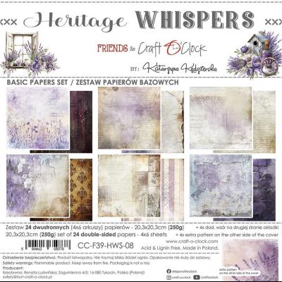 Craft O'Clock Heritage Whispers - Basic Papers Set