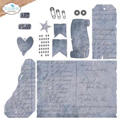 Elizabeth Craft Designs Mr. & Mrs. Dies - Playful Grunge