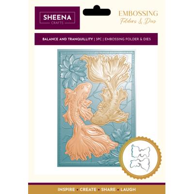 Crafter's Companion 3D Embossing Folder & Metal Die - Balance and Tranquillity