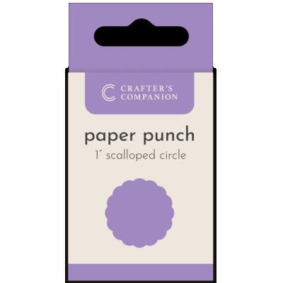 Crafter's Companion Flower Paper Punches - Scalloped Circle 1 Inch