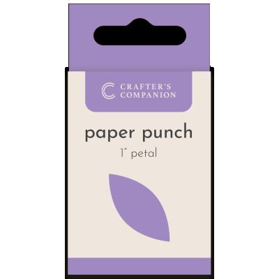 Crafter's Companion Flower Paper Punches - Petal 1 Inch