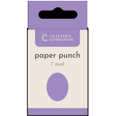Crafter's Companion Flower Paper Punches - Oval 1 Inch