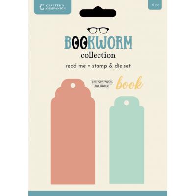 Crafters Companion Bookworm Stempel - Read Me