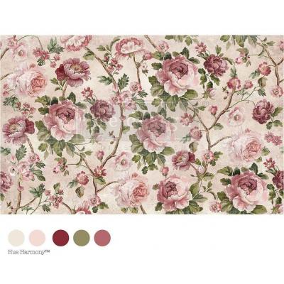 Prima Marketing Re-Design Decoupage Decor Tissue Paper - Kacha Timeless Blooms