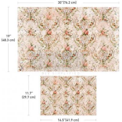 Prima Marketing Re-Design Decoupage Fiber Paper Set  - Blushing Bloom