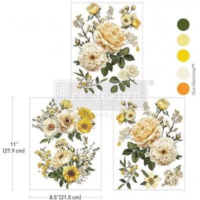 Prima Marketing Re-Design Middy Foil Transfers - Yellow Bliss