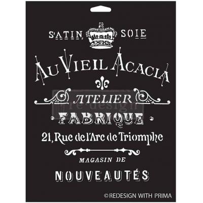 Prima Marketing Re-Design Decor Stencil - Satin Soie