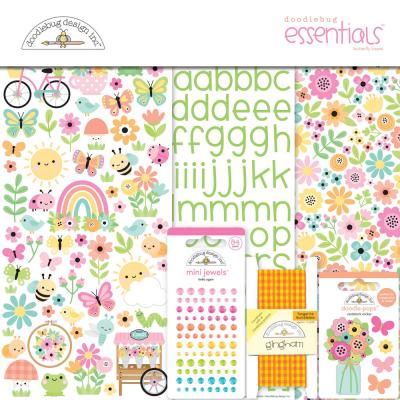 Doodlebug Design Butterfly Kisses - Essentials Kit