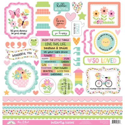 Doodlebug Design Butterfly Kisses - This & That Stickers