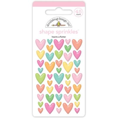 Doodlebug Design Butterfly Kisses - Hearts A-Flutter