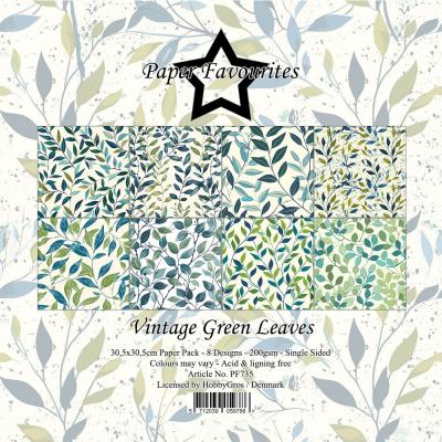 Paper Favourites Paper Pad - Vintage Green Leaves