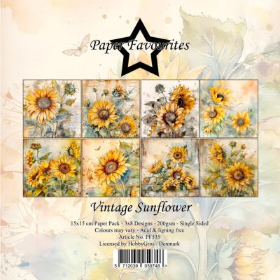 Paper Favourites Paper Pad - Vintage Sunflower