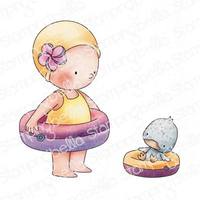Stamping Bella Stempel - Beach Bundle Girl with a Floatie
