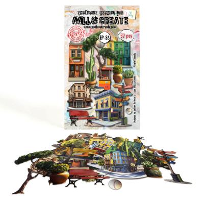Aall and Create Bazaar Trails Ephemera Die-Cuts - Playful Streets