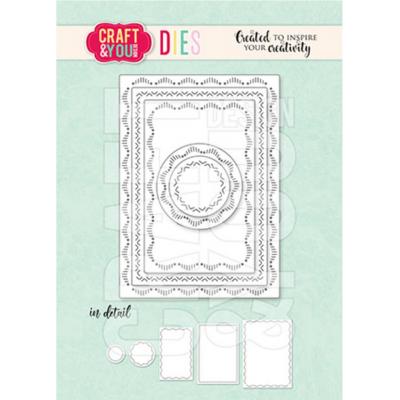 Craft & You Design Cutting Dies - ATC Decorative Stiches