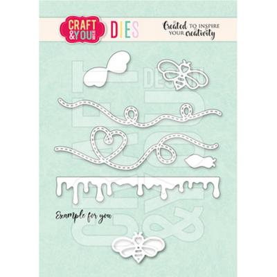 Craft & You Design Cutting Dies - Bee Honey