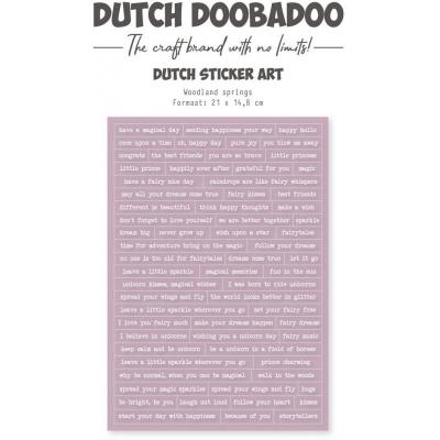 Dutch Doobadoo Sticker - Woodland Springs