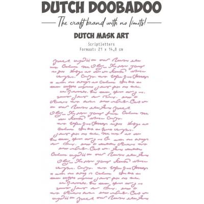 Dutch Doobadoo Mask Art Stencil - Script Letters