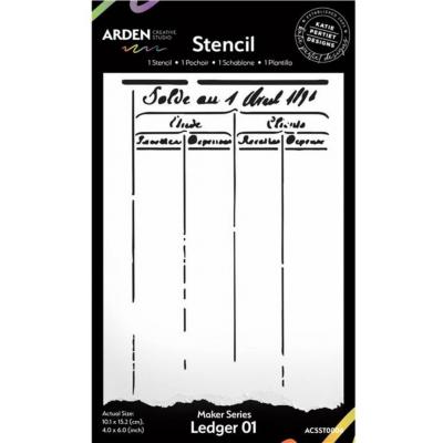 Arden Creative Studio Stencil - Ledger 01