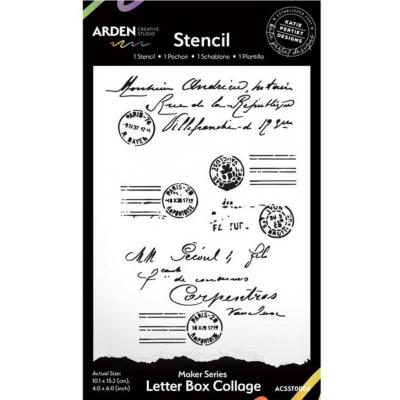 Arden Creative Studio Stencil - Letter Box Collage
