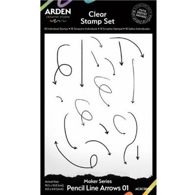 Arden Creative Studio Stempel - Pencil Line Arrows 01