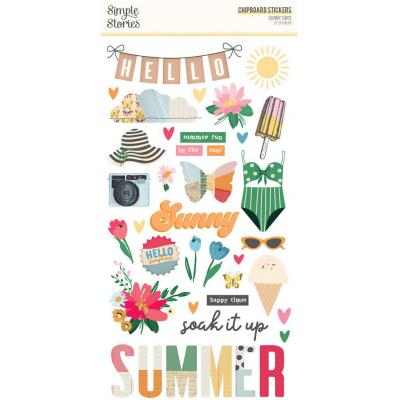 Simple Stories Sunny Days - Chipboard Stickers